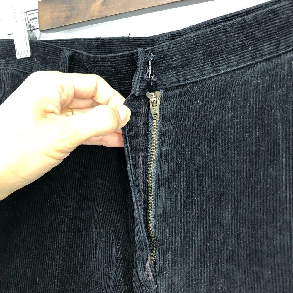 Style & Co Corduroy Petite Women's High-Rise 100% Cotton Black Pants size P8 - Picture 6 of 13